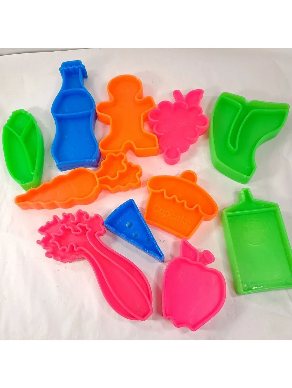 Vintage Mattel Tuff Stuff play food set tough pretend plastic groceries toy 1972